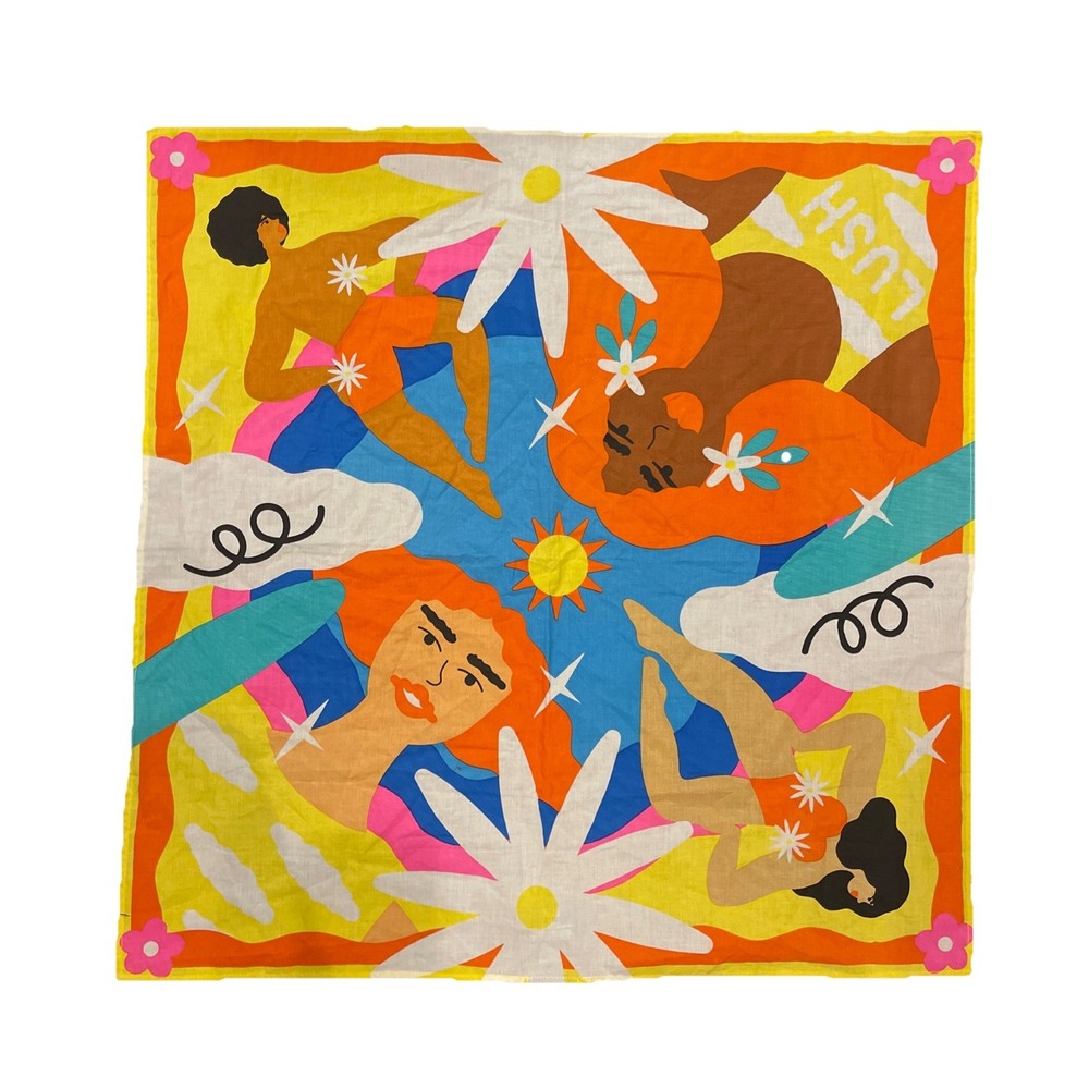 Colourful Organic Cotton Eco Wraps By Ana Jaks For Lush Cosmetics Neck Scarf